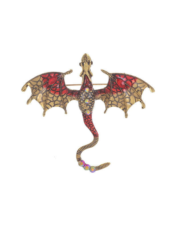 Europos ir Amerikos aplinkos apsaugos „Avatar“ retro vyriška ir moteriška daugiaspalvė lašančio aliejaus deimantinė drakono sagė, tinkanti visų rūšių drabužių aksesuarams