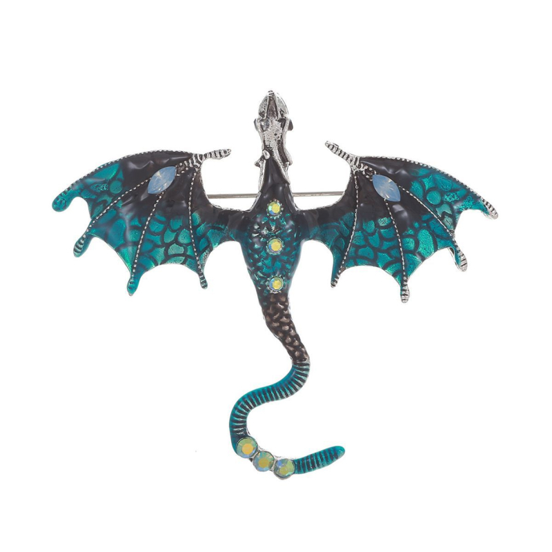 Europos ir Amerikos aplinkos apsaugos „Avatar“ retro vyriška ir moteriška daugiaspalvė lašančio aliejaus deimantinė drakono sagė, tinkanti visų rūšių drabužių aksesuarams