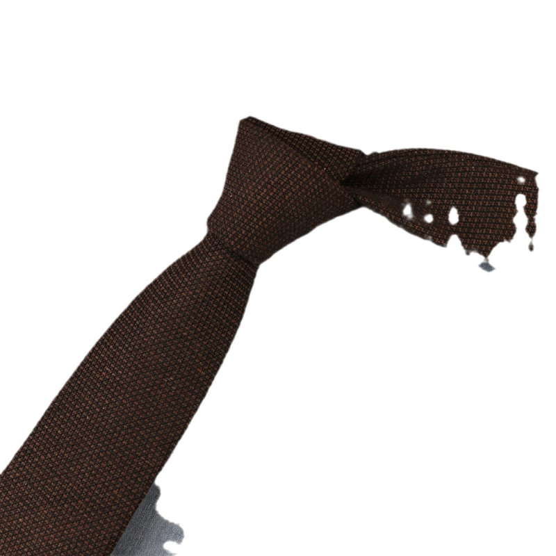 Britiškas languotas kaklaraištis iš japoniško laisvalaikio, tamsaus retro stiliaus, mažo languoto medvilninio kaklaraiščio, tiekiamas tiesiai iš gamyklos.