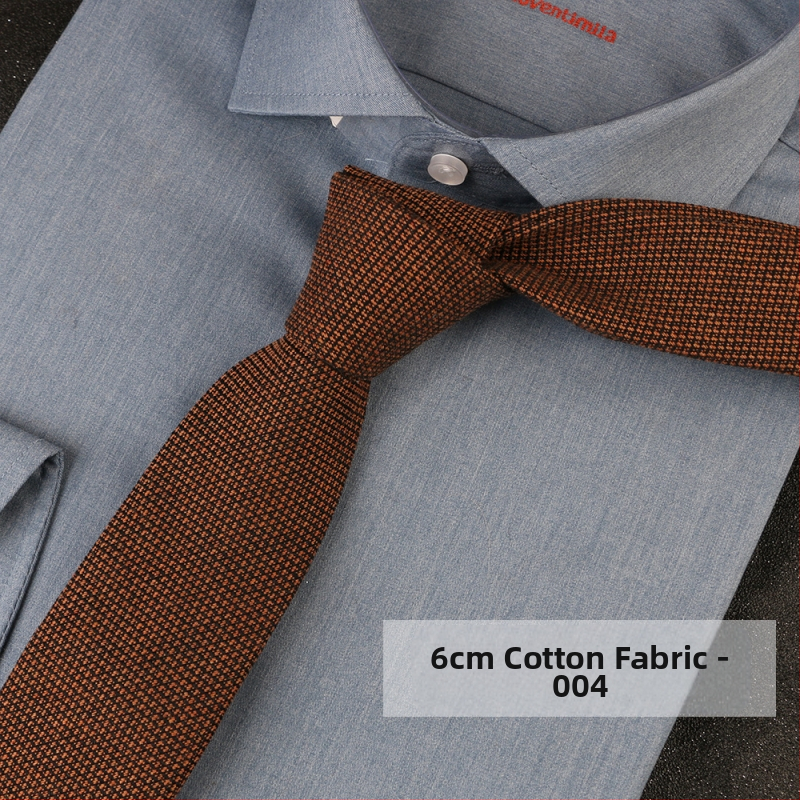 Britiškas languotas kaklaraištis iš japoniško laisvalaikio, tamsaus retro stiliaus, mažo languoto medvilninio kaklaraiščio, tiekiamas tiesiai iš gamyklos.