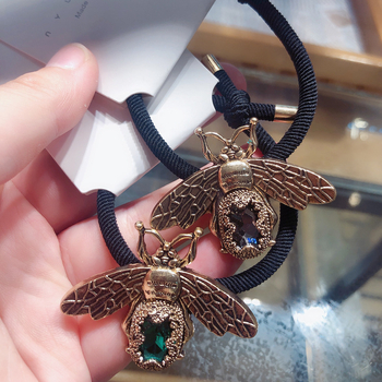 Korėjietiško stiliaus madingi sprogstantys mažų bičių plaukų virvės plaukų aksesuarai elegantiški retro papuošalai plaukų žiedai interneto įžymybių išskirtiniai galvos apdangalai antraštės virvė