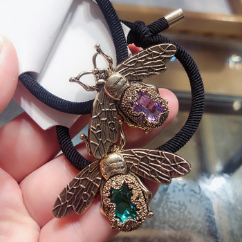 Korėjietiško stiliaus madingi sprogstantys mažų bičių plaukų virvės plaukų aksesuarai elegantiški retro papuošalai plaukų žiedai interneto įžymybių išskirtiniai galvos apdangalai antraštės virvė