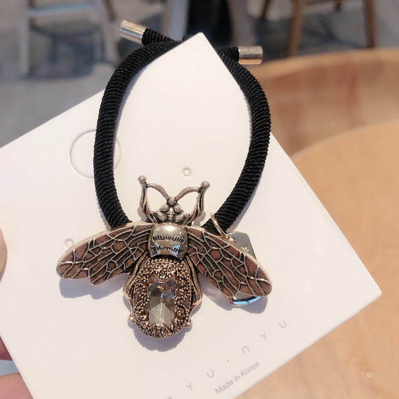 Korėjietiško stiliaus madingi sprogstantys mažų bičių plaukų virvės plaukų aksesuarai elegantiški retro papuošalai plaukų žiedai interneto įžymybių išskirtiniai galvos apdangalai antraštės virvė