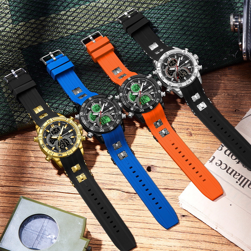 Meeste väliskaubanduse piiriülene noorte spordi elektrooniline mood multifunktsionaalne helendav veekindel äratuskell reaalajas plahvatustega