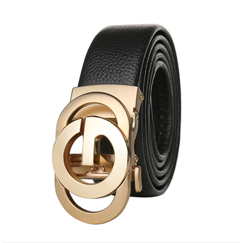 2024 m. naujas vyriškas automatinis sagties natūralios odos ličių rašto verslo vyriškas diržas, paprastos karvės odos kelnės jaunimui