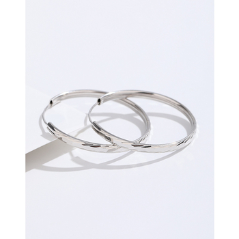 Σκουλαρίκια κρίκοι από καθαρό ασήμι 925, γυναικεία, φθινόπωρο-χειμώνας, μεγάλα κλιπ αυτιών, ελαφριά, πολυτελή, υψηλής αισθητικής, κρύο φως, μινιμαλιστικά, υπερβολικά απλά σκουλαρίκια κρίκοι