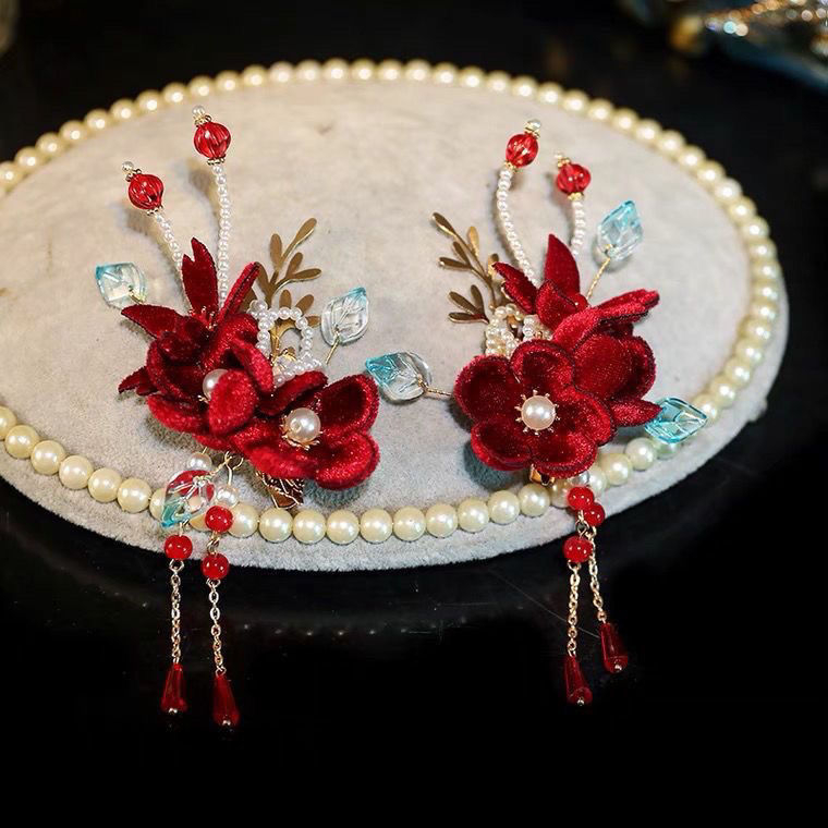 Xiuhe rõivaste peakatted Lihtsad ja atmosfäärilised pulmapeakatted Pruudi lihtsad Xiuhe peakatted Hiina pruudi peakatted