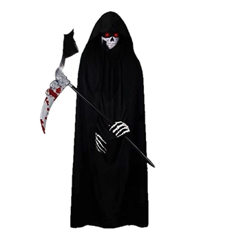 Γάντια σκελετού για αποκριές, ενήλικες, θάνατος, μαύρος μανδύας, πάρτι, παράσταση, μανδύας, κοστούμι, στηρίγματα, κοστούμι