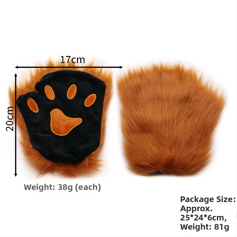 Žvėries ausų ir uodegų rinkinys Liūtas Karvė Žirafa Meškėnas Plaukų juosta Uodega Plaukų aksesuarai Galvos apdangalas Rankų darbo plaukai