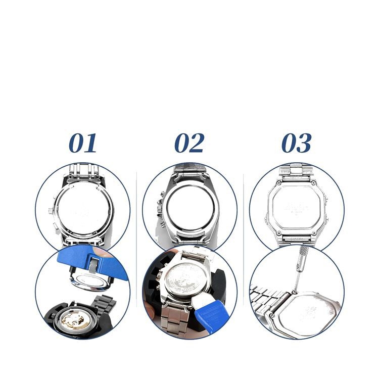 Kellaparandustööriist tagakaane avamiseks, kaheharuline avaja korpuse kinnitamiseks, patareide vahetamise tööriist kaheharulise avajaga alumise kaane jaoks, veekindel pasta, Yuecheng