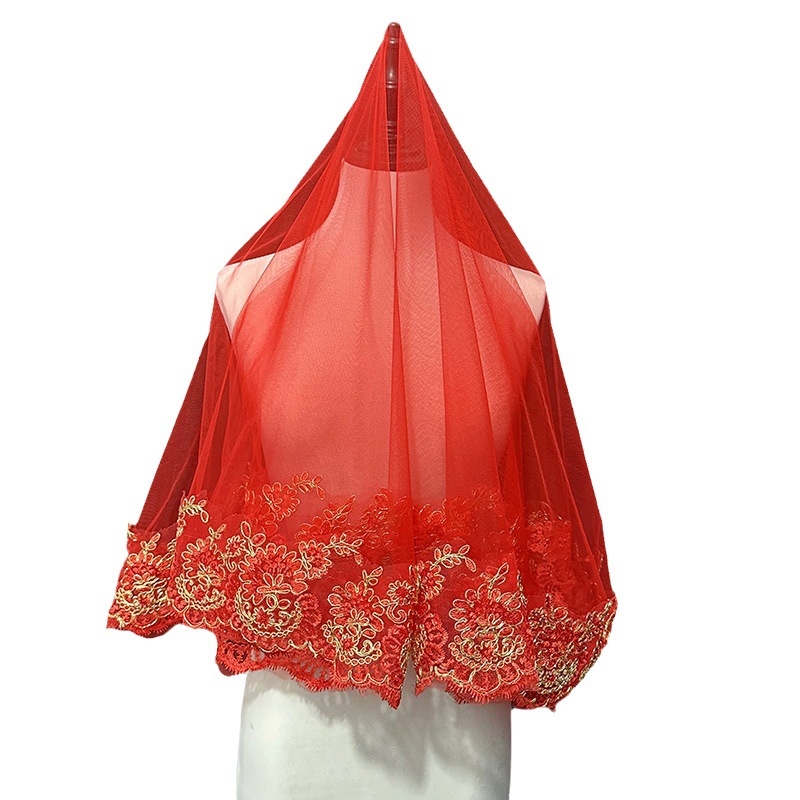 Nauja atvykusi raudonplaukė nuotakos ir vestuvinė suknelė „Xiuhe“ su raudonplauke kiniško stiliaus retro stiliaus trumpa nėriniuota foto siūlų nuotraukoms