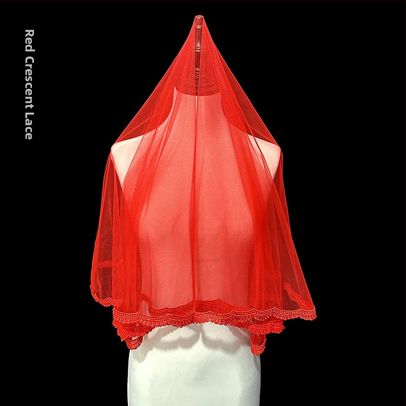 Nauja atvykusi raudonplaukė nuotakos ir vestuvinė suknelė „Xiuhe“ su raudonplauke kiniško stiliaus retro stiliaus trumpa nėriniuota foto siūlų nuotraukoms