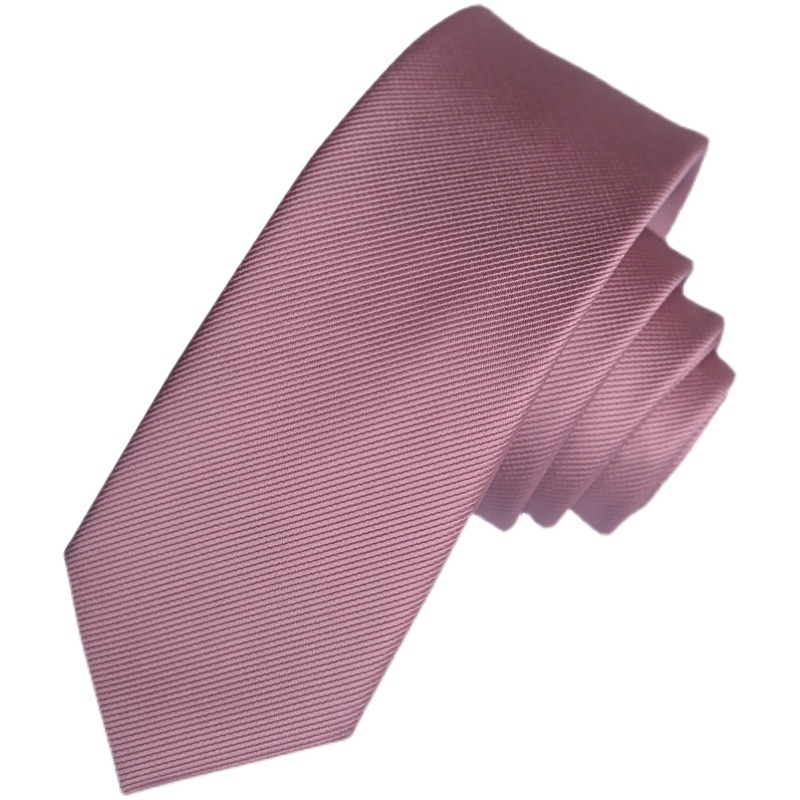 Proizvođač prekogranične korejske kravate čiste boje za muškarce, ležerne formalne odjeće, poslovne uske verzije, uske, u preppy stilu, crne, moderne, modne