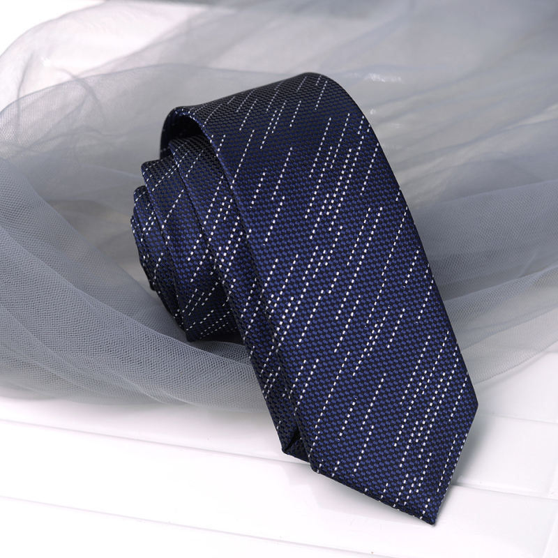 Proizvođač prekogranične korejske kravate čiste boje za muškarce, ležerne formalne odjeće, poslovne uske verzije, uske, u preppy stilu, crne, moderne, modne