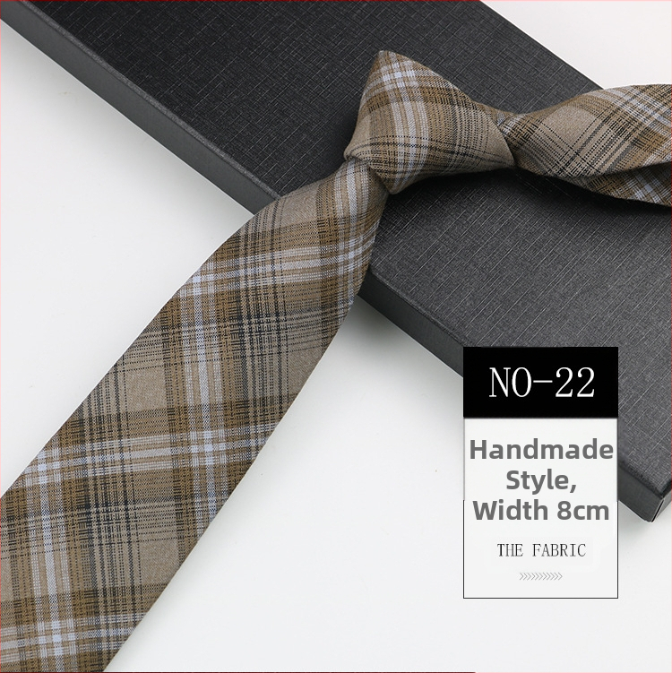 Karirana kravata Muška poslovna ležerna odijela Košulja Prugasta moderna kravata Ženska kravata za ruku