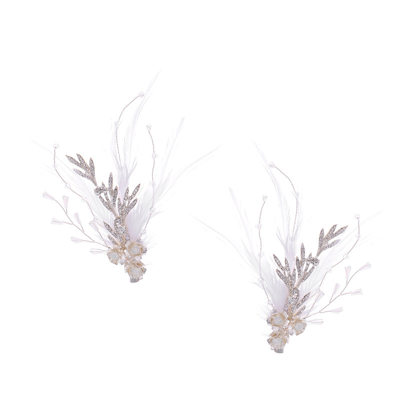 Novo pokrivalo za glavu u antičkom stilu, super vilinska ručno izrađena kopča s rubom od perja, vjenčano pokrivalo za glavu s bisernom ukosnicom za veo, pribor, ukosnica za žene