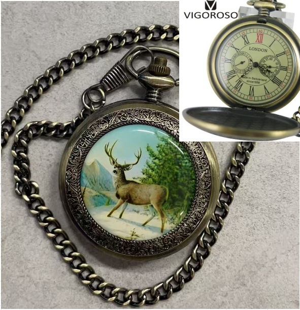 Metalinis baltas poliruotas dvigubas atviras mechaninis kišeninis laikrodis, retro blizgus studentų dovanų atminimo kišeninis laikrodis