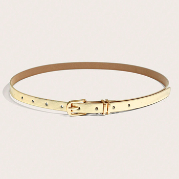 Auksinis mažas diržas Mažas moteriškas diržas Smeigtukas Mažas diržas Suknelė Aptemptas juosmens diržas Marškiniai Dekoratyvinis diržas