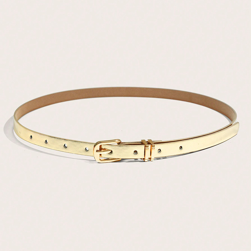 Auksinis mažas diržas Mažas moteriškas diržas Smeigtukas Mažas diržas Suknelė Aptemptas juosmens diržas Marškiniai Dekoratyvinis diržas