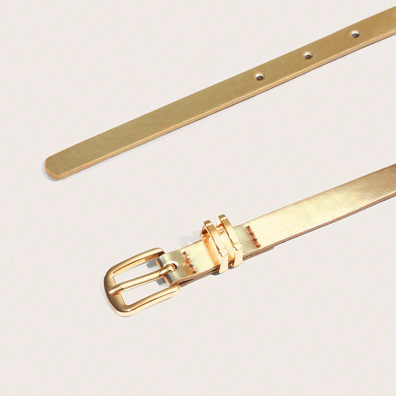 Auksinis mažas diržas Mažas moteriškas diržas Smeigtukas Mažas diržas Suknelė Aptemptas juosmens diržas Marškiniai Dekoratyvinis diržas