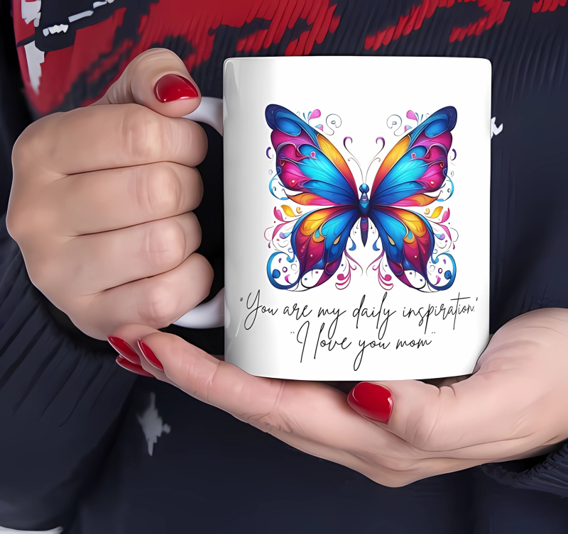 Piiriülese kaubanduse liblikas keraamiline kohvikruus liblikas tüdrukute kruus