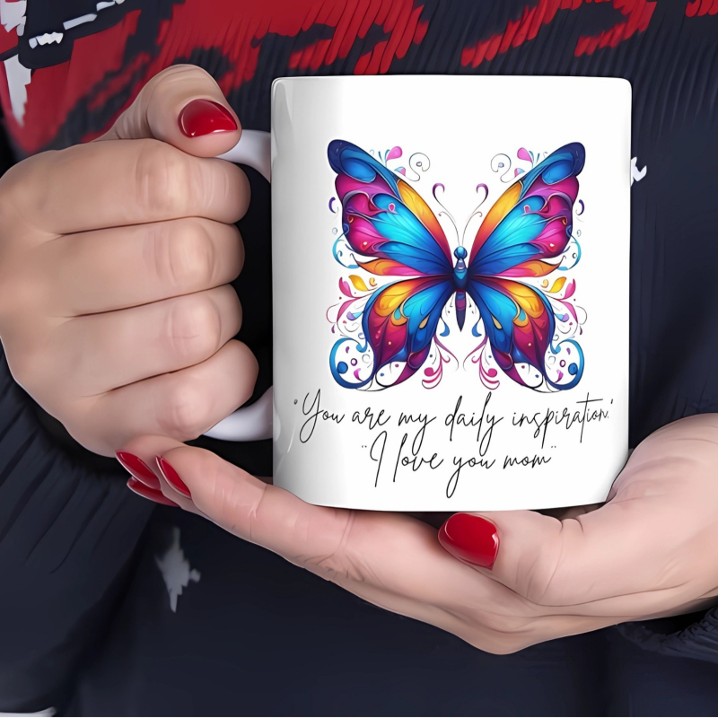 Piiriülese kaubanduse liblikas keraamiline kohvikruus liblikas tüdrukute kruus