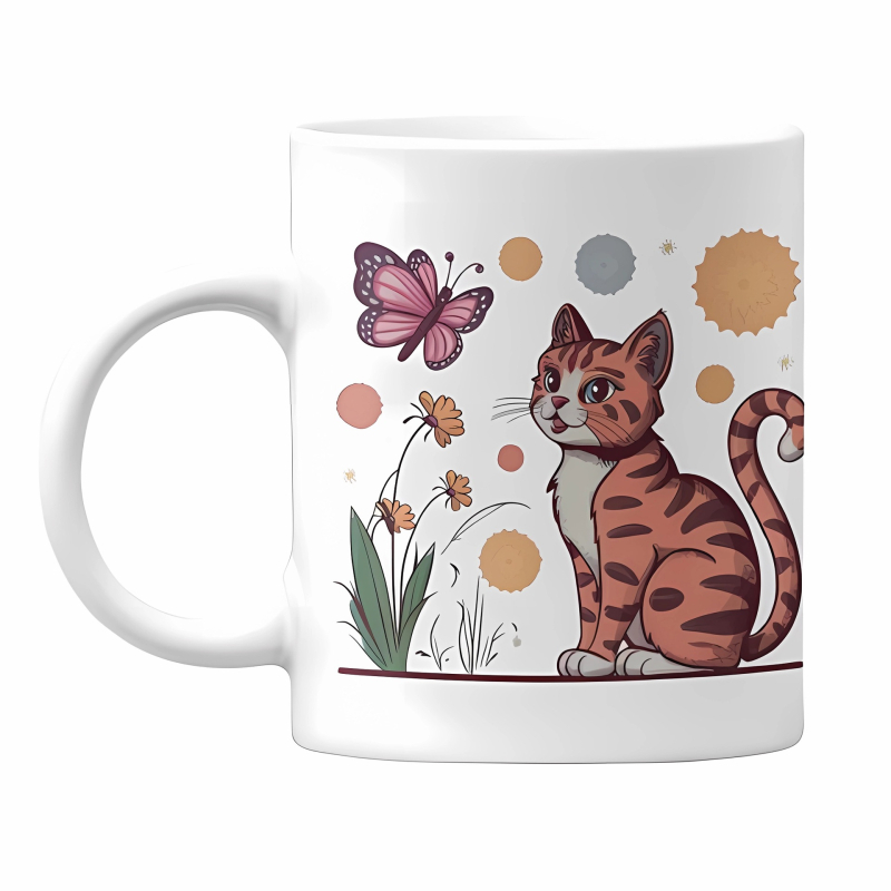 Piiriülese kaubanduse liblikas keraamiline kohvikruus liblikas tüdrukute kruus