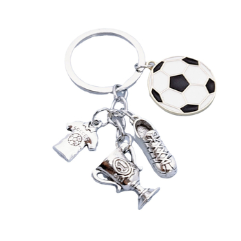 Μόδα μεταλλικό μπρελόκ Λατρεύω το ποδόσφαιρο στολή ποδοσφαίρου τρόπαιο μπρελόκ αθλητικό μπρελόκ αθλητικό δώρο