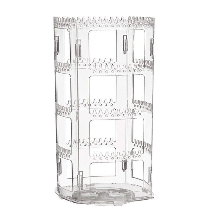 Kõrvarõngaste ehete vitriin ümmargune mitmekihiline rippuv kaelakee kõrvaklambrid kõrvarõngad suure mahutavusega pöörlev ehteriiul