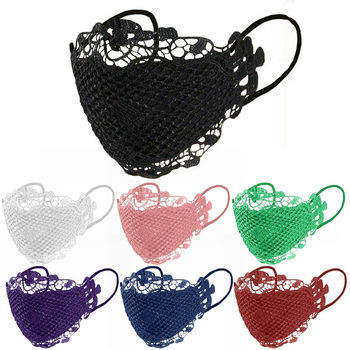 Plaunama madinga nėriniuota lauko apsaugos nuo saulės burnos kaukė, skirta važinėjimui dviračiu, apsauganti nuo UV spindulių, kvėpuojanti, dulkių nepraleidžianti kaukė