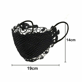 Plaunama madinga nėriniuota lauko apsaugos nuo saulės burnos kaukė, skirta važinėjimui dviračiu, apsauganti nuo UV spindulių, kvėpuojanti, dulkių nepraleidžianti kaukė