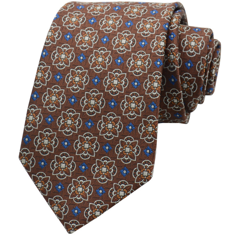 Kravata za muškarce, formalna odjeća u korejskom stilu, britanski poslovni gospodin, europski i američki stil, smeđa kaki poslovna odjeća, 8 cm, ručna izrada