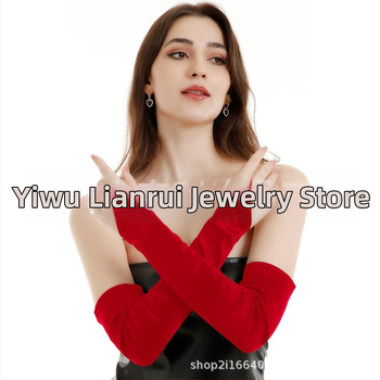 Γυναικεία γάντια μεταμφίεσης 1920, νυφικό, αντηλιακό, γάντια λείανσης με μακριά γάντζο, Hittone TUME