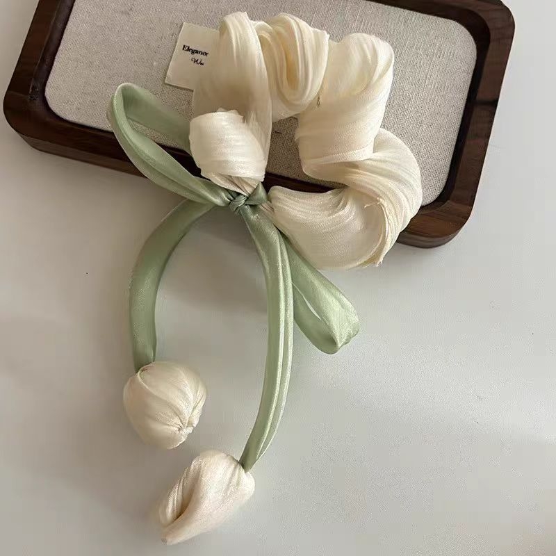 Naujas „Tulip Poncho Clip“ gaivus, saldus plaukų aksesuaras, galvos apdangalas, plaukų segtukas, kutais dengtas lankas, didelis pojūtis