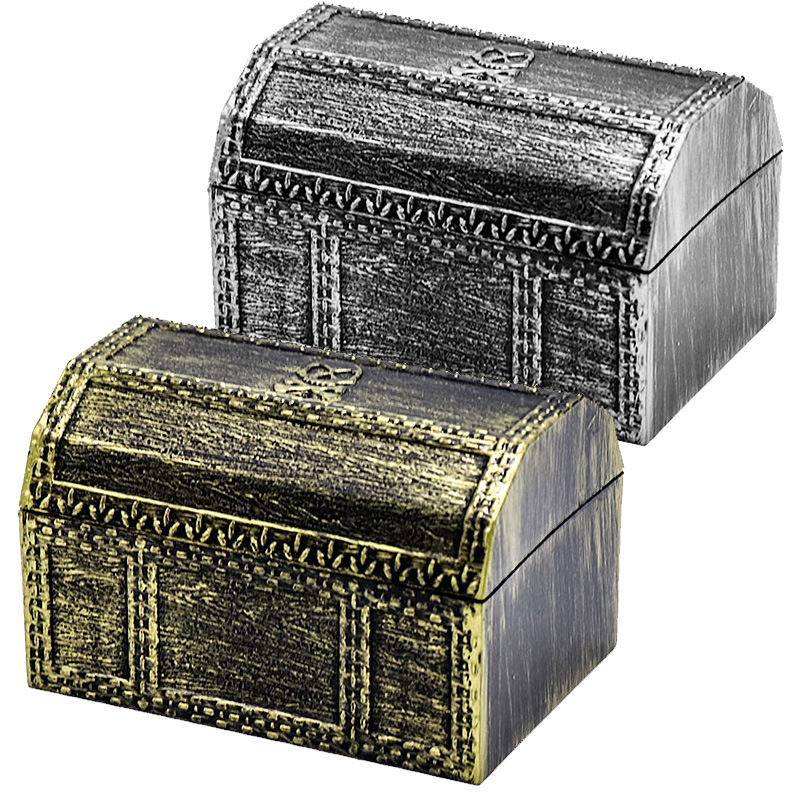 „Amazon“ piratų maža lobių skrynia, žaislas, vaikų lobių skrynios dekoracijos, baro išleistuvių maži papuošalai, piratų lobių skrynia