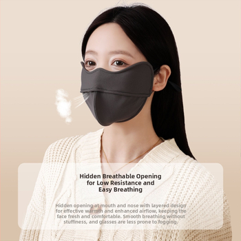 Φθινοπωρινή και χειμωνιάτικη ζεστή τρισδιάστατη αντιανεμική μάσκα προστασίας από τον ήλιο 5D, αναπνεύσιμη, υποστήριξη χόνδρου, προστασία ματιών από γωνία, γυναικεία, υψηλής εμφάνισης, ανθεκτική στη σκόνη