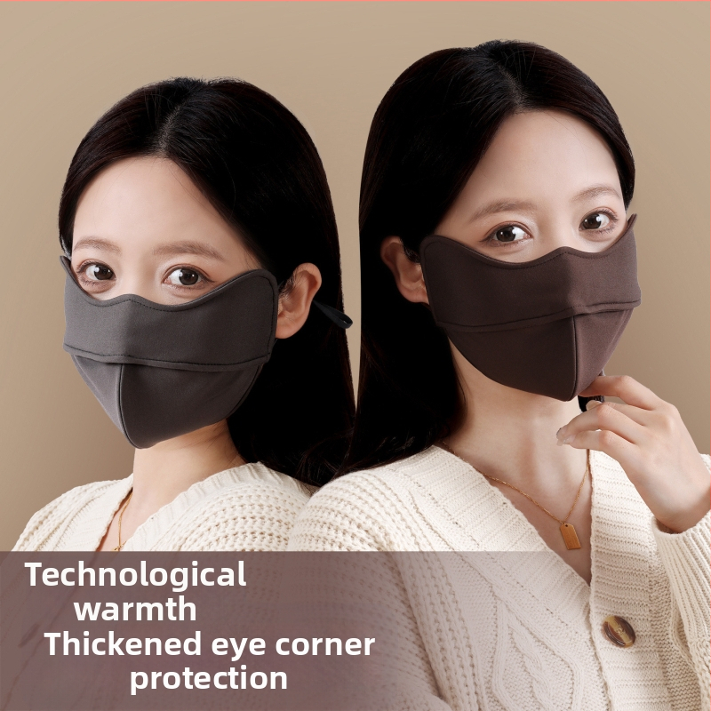 Rudens ir žiemos šilta 5D trimatė vėjui atspari kaukė nuo saulės, kvėpuojanti, palaikanti kremzlę, akių apsauga, kampas, moteriška, išvaizdi, atspari dulkėms