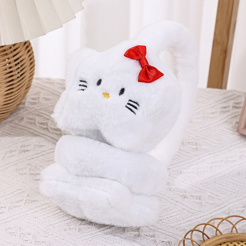 Jesenske i zimske dječje štitnike za uši 2024., ženske slatke dječje tople štitnike za uši, hladnootporne dječje štitnike za uši s flis podstavom, zadebljane, veleprodaja