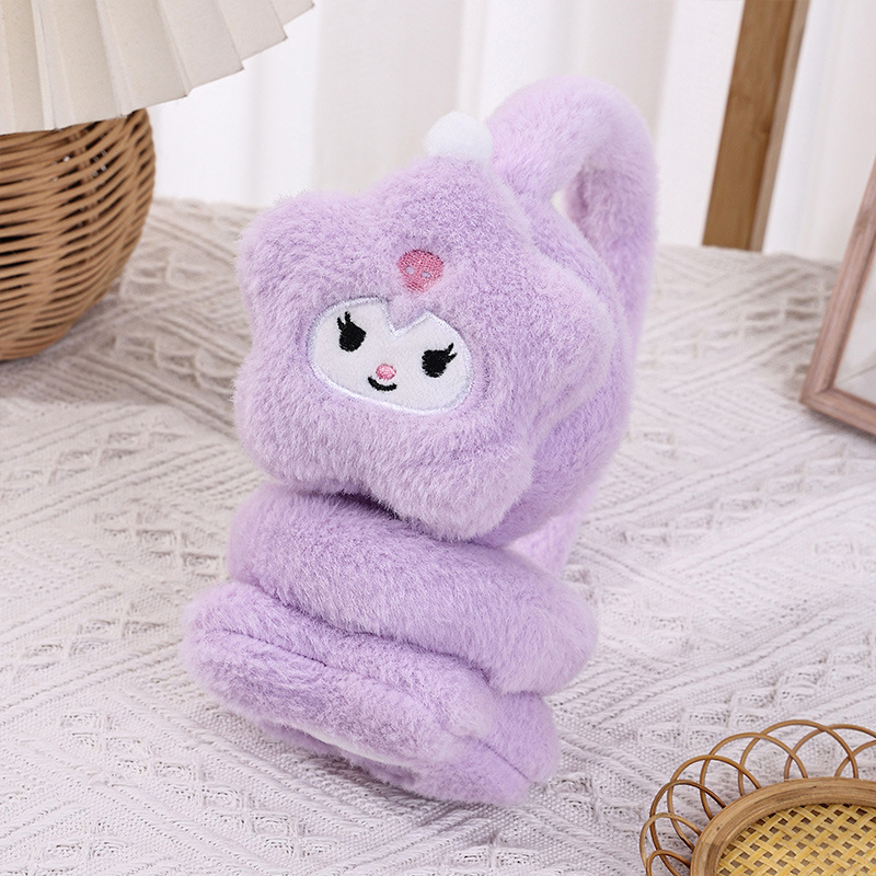 Jesenske i zimske dječje štitnike za uši 2024., ženske slatke dječje tople štitnike za uši, hladnootporne dječje štitnike za uši s flis podstavom, zadebljane, veleprodaja