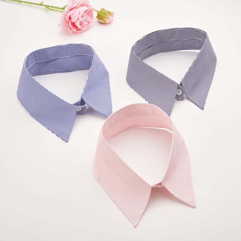 2024 novi prugasti šiljasti ovratnik trend osobnost prekrasan Joker džemper ušiveni lažni ovratnik pribor za ovratnik veleprodaja