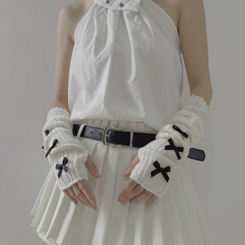 Uus mood daamide lihtsad Joker daamide dekoratiivsed kootud lipsuvarrukad sügiseks ja talveks soojad tehase hulgimüügist