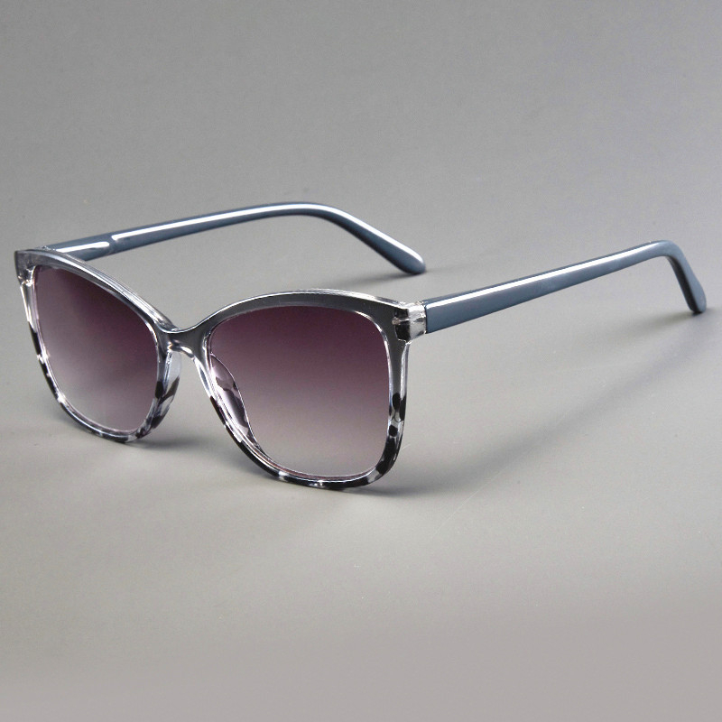 Zk1714 Nauji akiniai nuo saulės Moteriški europietiški ir amerikietiški mados katės akių akiniai nuo saulės Ultra Light HD Presbyopia akiniai Pilki akiniai