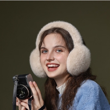 Ζεστές ωτοασπίδες εργοστασίου για το φθινόπωρο και τον χειμώνα, αντιανεμικές ωτοασπίδες με επένδυση από φλις, πτυσσόμενες ωτοασπίδες από απομίμηση γούνας κουνελιού, πτυσσόμενες ζεστές ωτοασπίδες