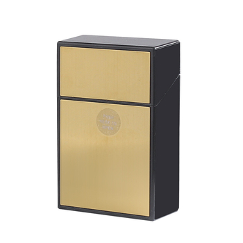 Θήκη τσιγάρων 20 πακέτων από κράμα αλουμινίου με αυτόματη αναδίπλωση, θήκη τσιγάρων πλήρους συσκευασίας, πλαστική, μοντέρνα, φορητή θήκη για άνδρες