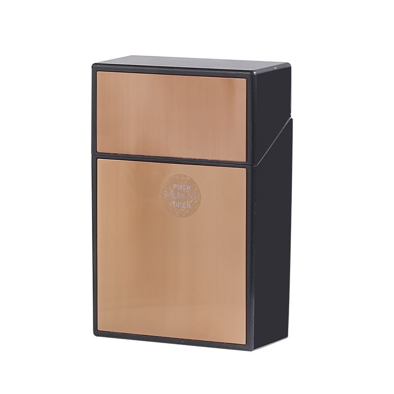 20 vnt. cigarečių dėklas iš aliuminio lydinio paviršiaus, automatinis atverčiamas dangtelis, visas pakuotės birių cigarečių dėklas, plastikinis, madingas nešiojamas dėklas vyrams.