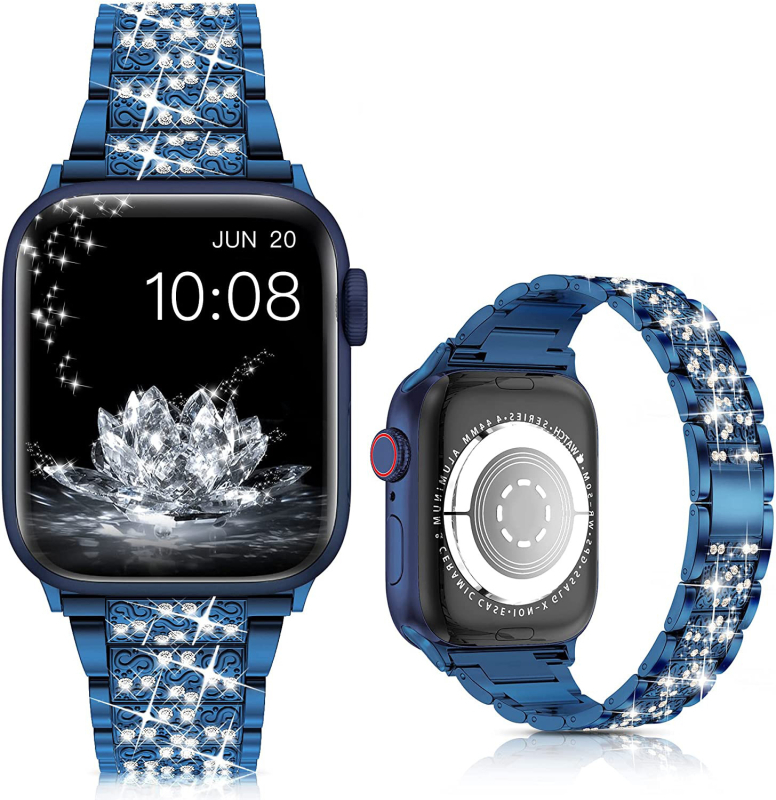 Tinka „Apple“ trijų karoliukų S formos deimantinių ir cinko lydinio „Applewatch 9-1“ dirželiams. Visas universalių dirželių asortimentas skirtas tik tarpvalstybiniam tiekimui.