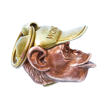 Orangutano pakabukas, žalvarinis, retro stiliaus raktų pakabukas, beždžionės, gyvūno, krepšio formos pakabukas, linksma porai, personalizuota dovanų karoliai