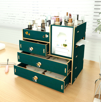 „Factory Mixiuer 90“ sprogstamoji didelė daugiafunkcinė laikymo ir tvarkymo dėžutė kosmetikos laikymo dėžei