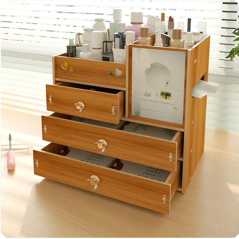 „Factory Mixiuer 90“ sprogstamoji didelė daugiafunkcinė laikymo ir tvarkymo dėžutė kosmetikos laikymo dėžei