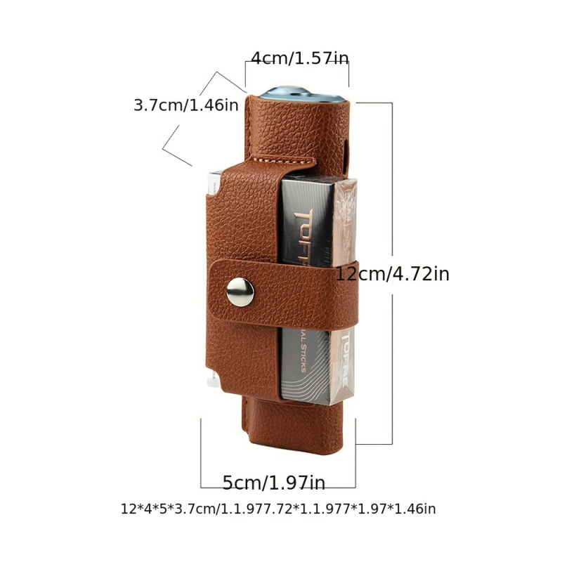 Karštai parduodamas IQO ILUMA ONE odinis dėklas ONE šešių kartų vientisas apsauginis dėklas nešiojamas, atsparus kritimams cigarečių dėklas